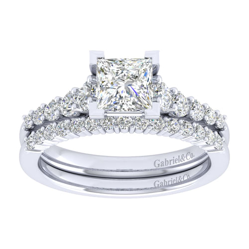 14K White Gold   Matching Wedding Band