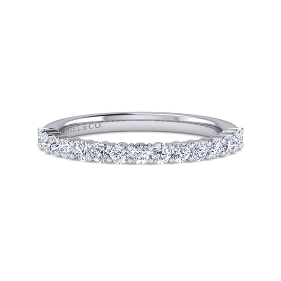Gabriel - 14K White Gold   Matching Wedding Band