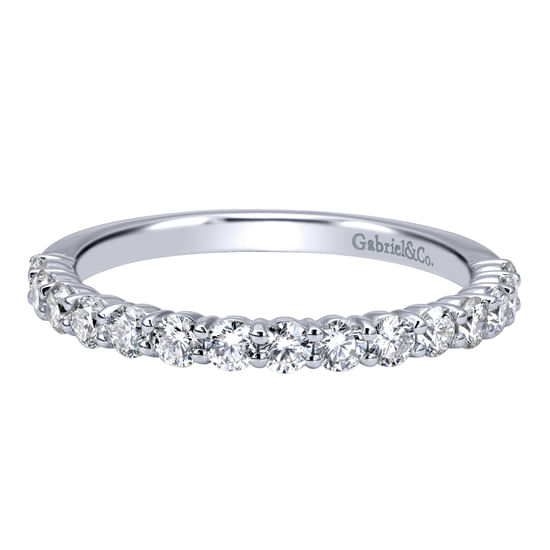 Gabriel - 14K White Gold   Matching Wedding Band