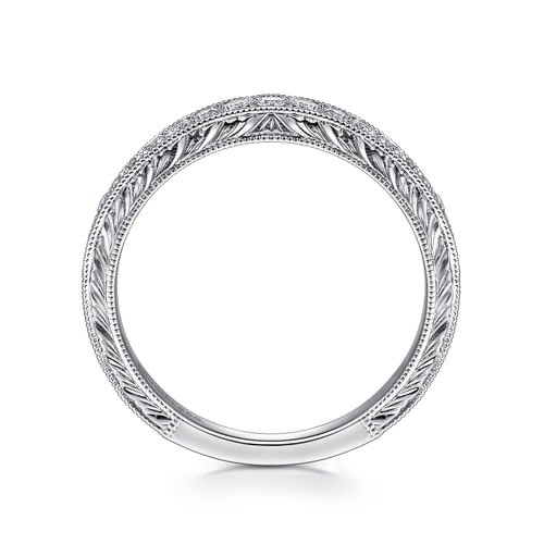 14K White Gold   Matching Wedding Band