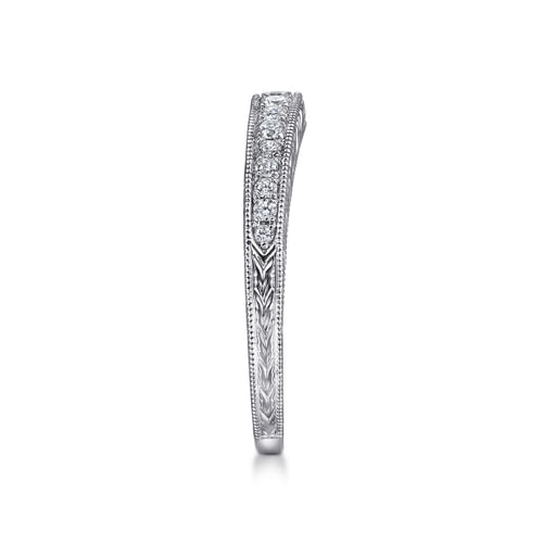 14K White Gold   Matching Wedding Band