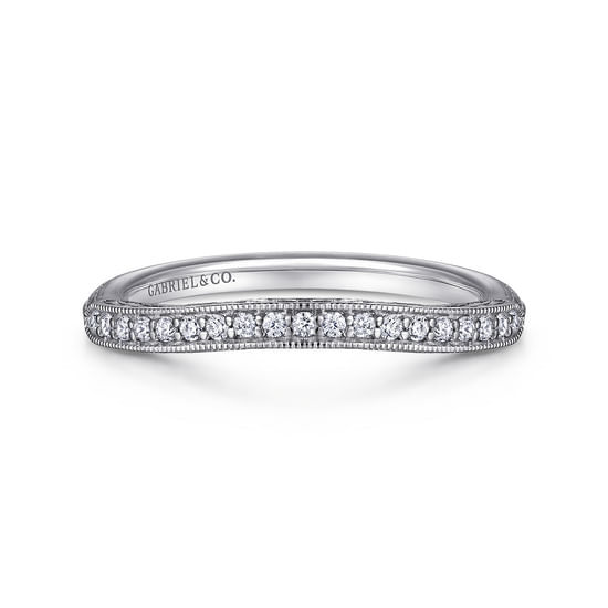 Gabriel - 14K White Gold   Matching Wedding Band