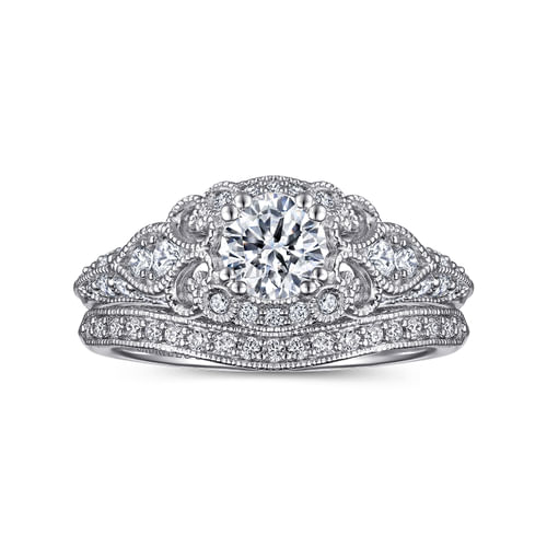 14K White Gold   Matching Wedding Band