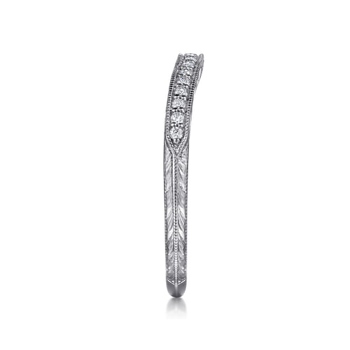14K White Gold   Matching Wedding Band