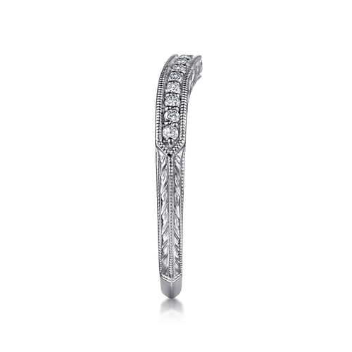 14K White Gold   Matching Wedding Band