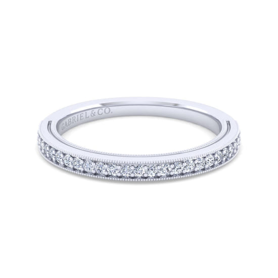 Gabriel - 14K White Gold   Matching Wedding Band