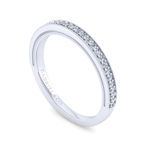 14K White Gold   Matching Wedding Band