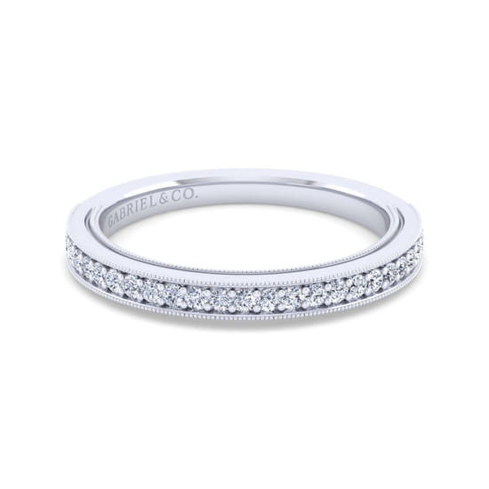Gabriel - 14K White Gold   Matching Wedding Band