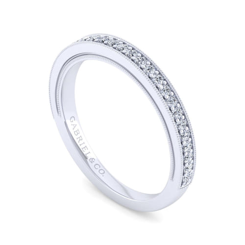 14K White Gold   Matching Wedding Band