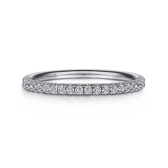 Gabriel - 14K White Gold   Matching Wedding Band