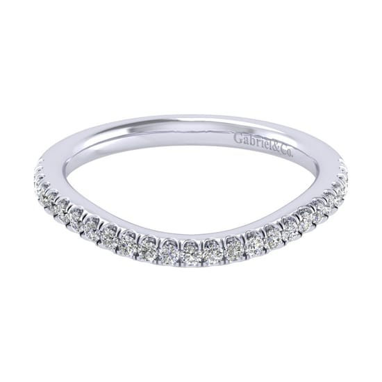 Gabriel - 14K White Gold   Matching Wedding Band