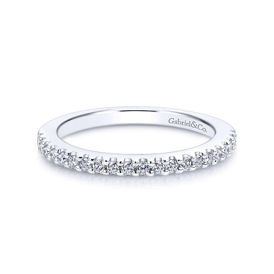 Gabriel - 14K White Gold   Matching Wedding Band