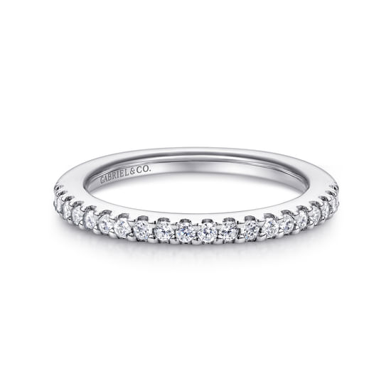 Gabriel - 14K White Gold   Matching Wedding Band