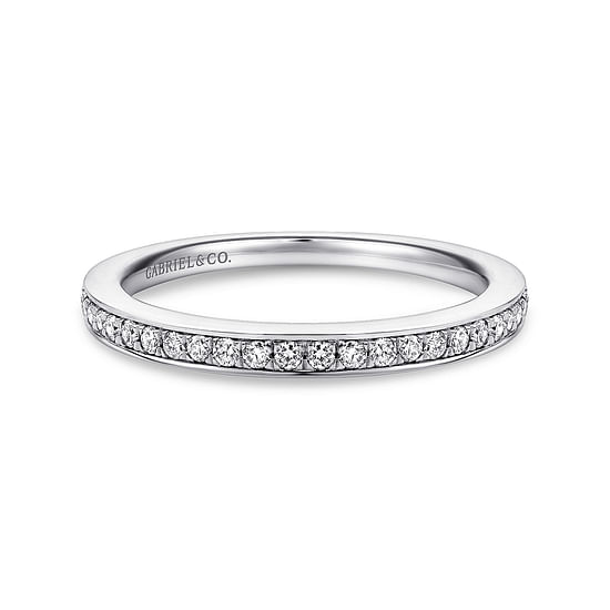 Gabriel - 14K White Gold   Matching Wedding Band