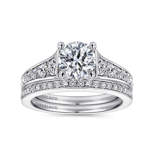 14K White Gold   Matching Wedding Band