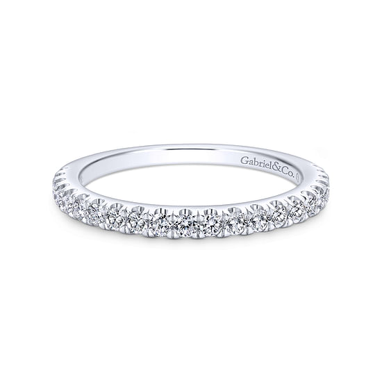 Gabriel - 14K White Gold   Matching Wedding Band