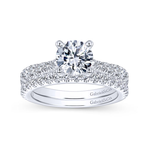 14K White Gold   Matching Wedding Band