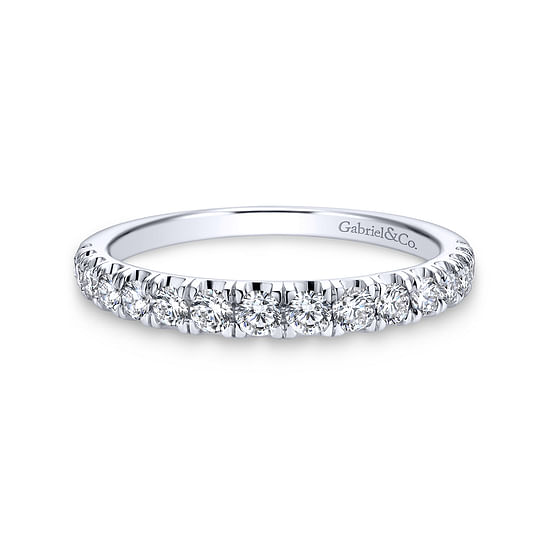 Gabriel - 14K White Gold   Matching Wedding Band