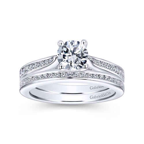 14K White Gold   Matching Wedding Band