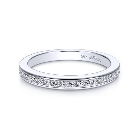 Gabriel - 14K White Gold   Matching Wedding Band