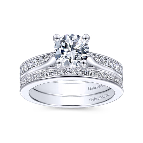 14K White Gold   Matching Wedding Band