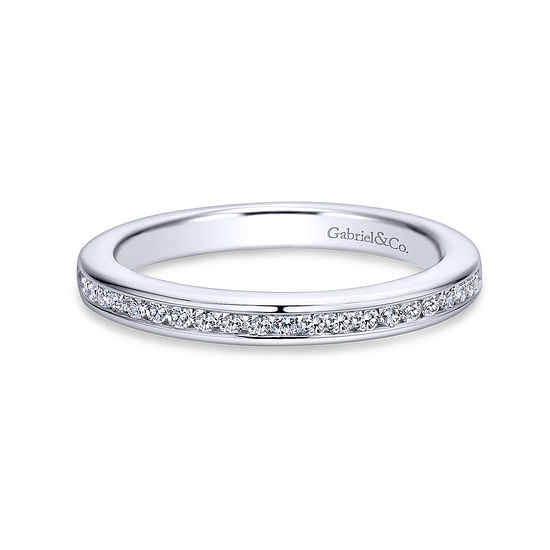 Gabriel - 14K White Gold   Matching Wedding Band