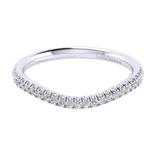 Gabriel - 14K White Gold Matching Wedding Band Gabriel - 14K White Gold Matching Wedding Band
