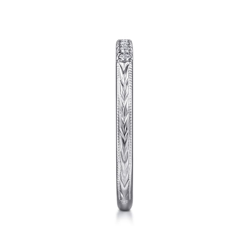 14K White Gold   Matching Wedding Band