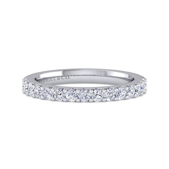 Gabriel - 14K White Gold   Matching Wedding Band