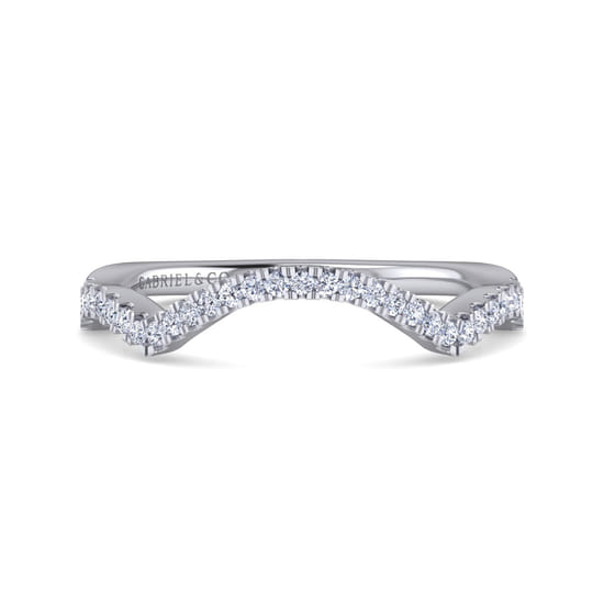 Gabriel - 14K White Gold   Matching Wedding Band