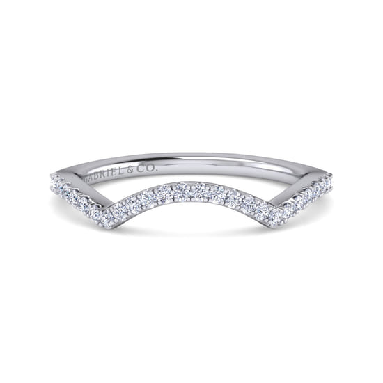 Gabriel - 14K White Gold Matching Wedding Band Gabriel - 14K White Gold Matching Wedding Band
