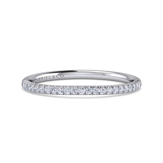 Gabriel - 14K White Gold   Matching Wedding Band