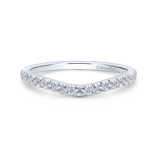Gabriel - 14K White Gold   Matching Wedding Band