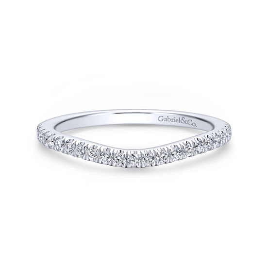 Gabriel - 14K White Gold   Matching Wedding Band