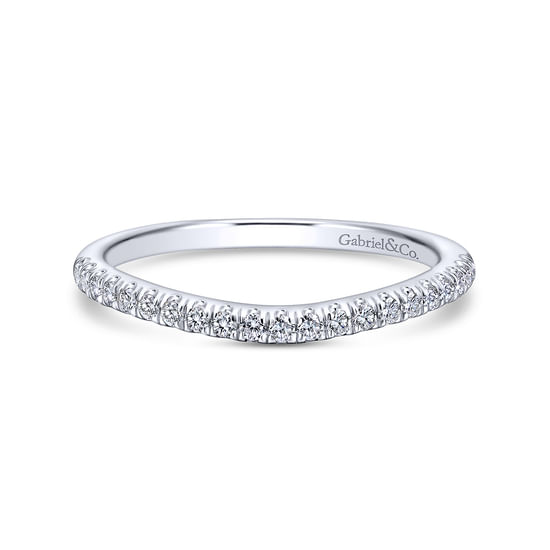 Gabriel - 14K White Gold   Matching Wedding Band