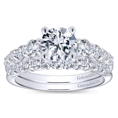 14K White Gold   Matching Wedding Band