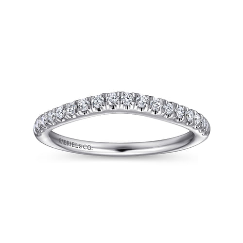 14K White Gold   Matching Wedding Band
