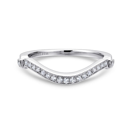 14K White Gold   Matching Wedding Band