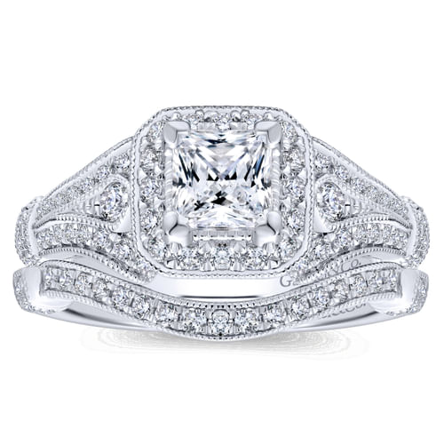 14K White Gold   Matching Wedding Band