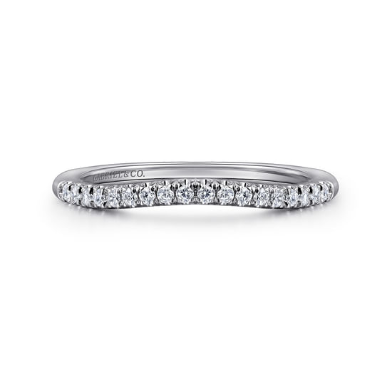 Gabriel - 14K White Gold   Matching Wedding Band