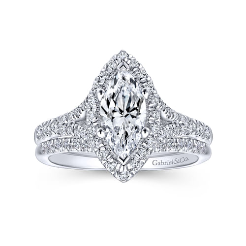 14K White Gold   Matching Wedding Band