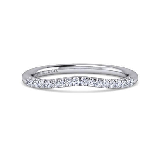 Gabriel - 14K White Gold   Matching Wedding Band