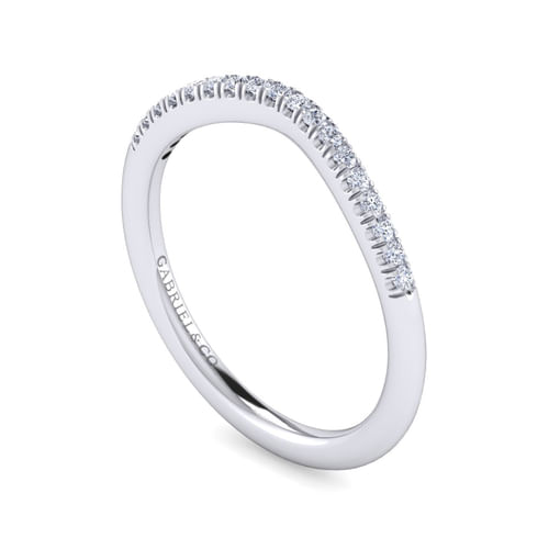 14K White Gold   Matching Wedding Band