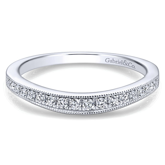 Gabriel - 14K White Gold   Matching Wedding Band