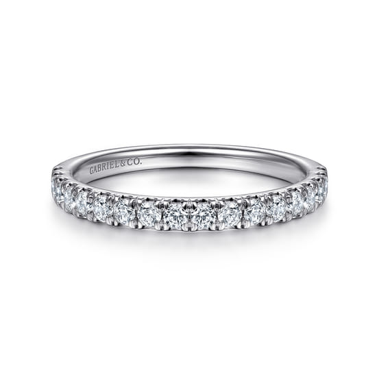 Gabriel - 14K White Gold   Matching Wedding Band