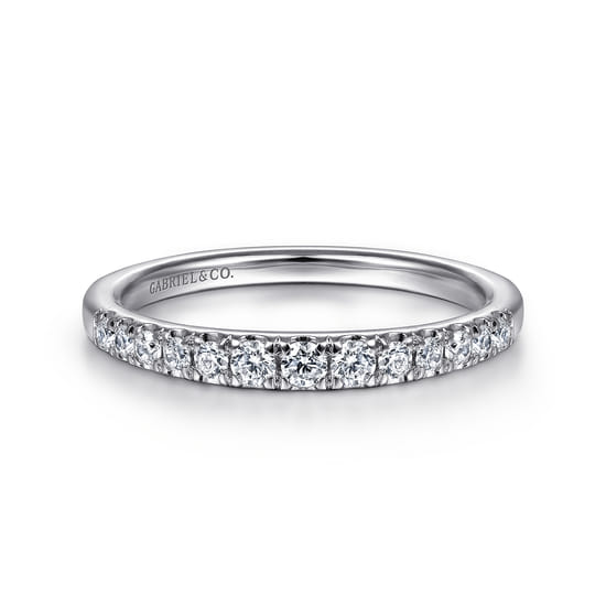 Gabriel - 14K White Gold   Matching Wedding Band
