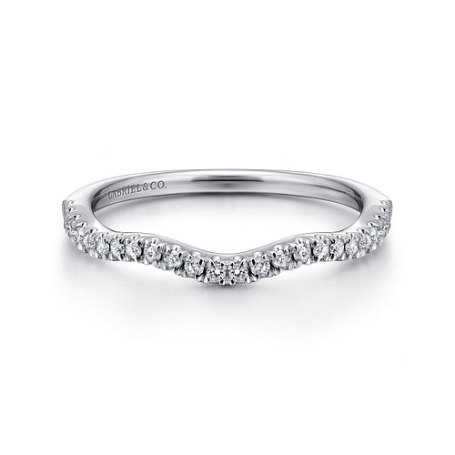 14K White Gold   Matching Wedding Band