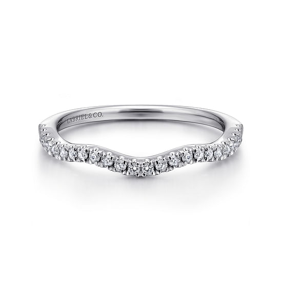 Gabriel - 14K White Gold   Matching Wedding Band