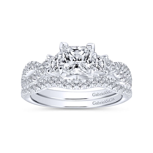 14K White Gold   Matching Wedding Band