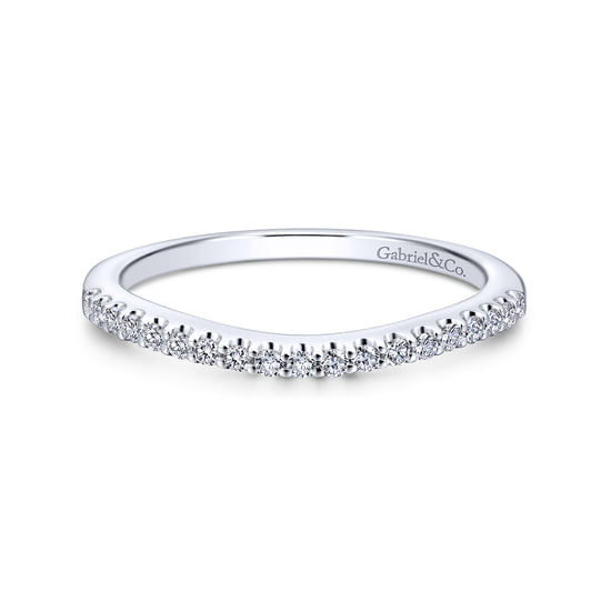 Gabriel - 14K White Gold   Matching Wedding Band